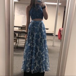 TWO PIECE PROM DRESS